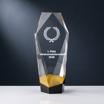 Kristallpokal W690 mit Lasergravur
