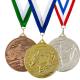 Fußball Medaillen 50 mm in Gold, Silber und Bronze mit geprägtem Fußballmotiv