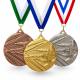 Kampfsport Medaillen 50 mm ME002 in Gold, Silber und Bronze mit Band