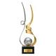 Trionfo Fußball-Trophäe 26130 Silber-Gold mit Gravur