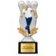 Kegel Pokal Figur Kegler vor Kegeln 160 mm mit Gravurschild ST-39195
