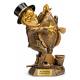 Angelpokal lustig Angler mit Fisch 290 mm mit Gravurschild ST-39644