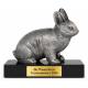 Kaninchen Pokal Figur Kaninchen silber 190 mm mit Gravurschild ST-39706