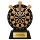 Dart Pokal Figur Dartscheibe mit Pfeilen 113 mm mit Gravurschild ST-39748