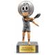 Kinder Tennis Pokal Figur Tennisball-Kopf 101 mm mit Gravurschild ST-39787