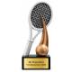 Tennis Pokal Figur Schläger mit Ball 129 mm mit Gravurschild ST-39791