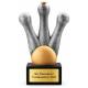 Kegel Pokal Figur Kegel mit Kugel 123 mm mit Gravurschild ST-39798