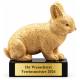 Kaninchen Pokal Figur Kaninchen gold 120 mm mit Gravurschild ST-39811