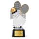 Badminton Pokal Federball mit Schlägern 160, 180 oder 200 mm mit Gravurschild
