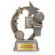 Basketball Pokal Korb mit Sternen 127, 147 oder 160 mm mit Gravurschild