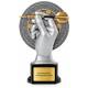 Dart Pokal Figur Hand mit Pfeil 160, 180 oder 200 mm mit Gravurschild