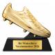 Fußball Pokal Goldener Schuh 130, 160 oder 180 mm mit Gravurschild