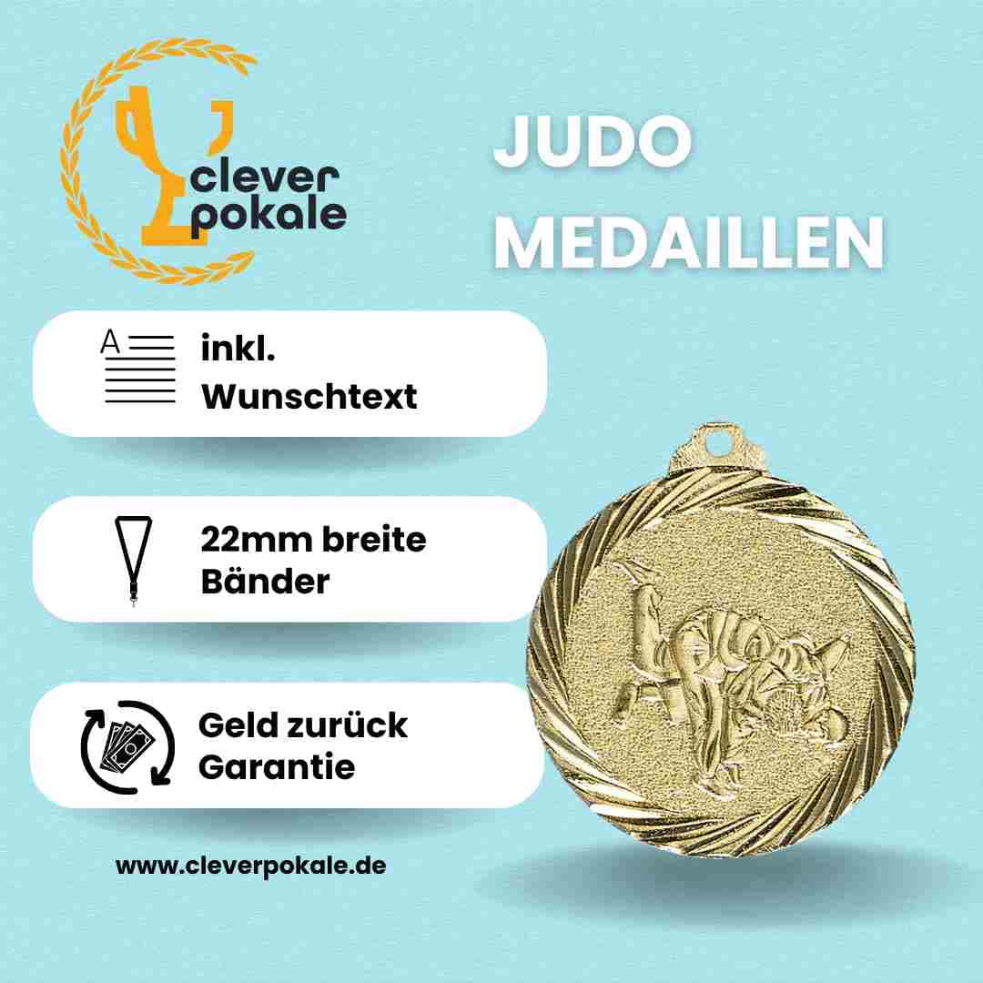 Judo Medaillen K&ouml;rperkunst &ndash; Jetzt sichern & Judokunst stilvoll feiern. Hochwertig, individuell & mit schneller Lieferung!	